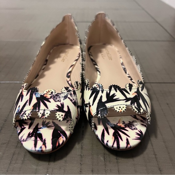 Artelier Nicole Miller tampa flats cream with black accent colours Leather sz 7 - Picture 5 of 12